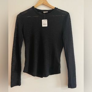 FREE PEOPLE Sheer Long Sleeve